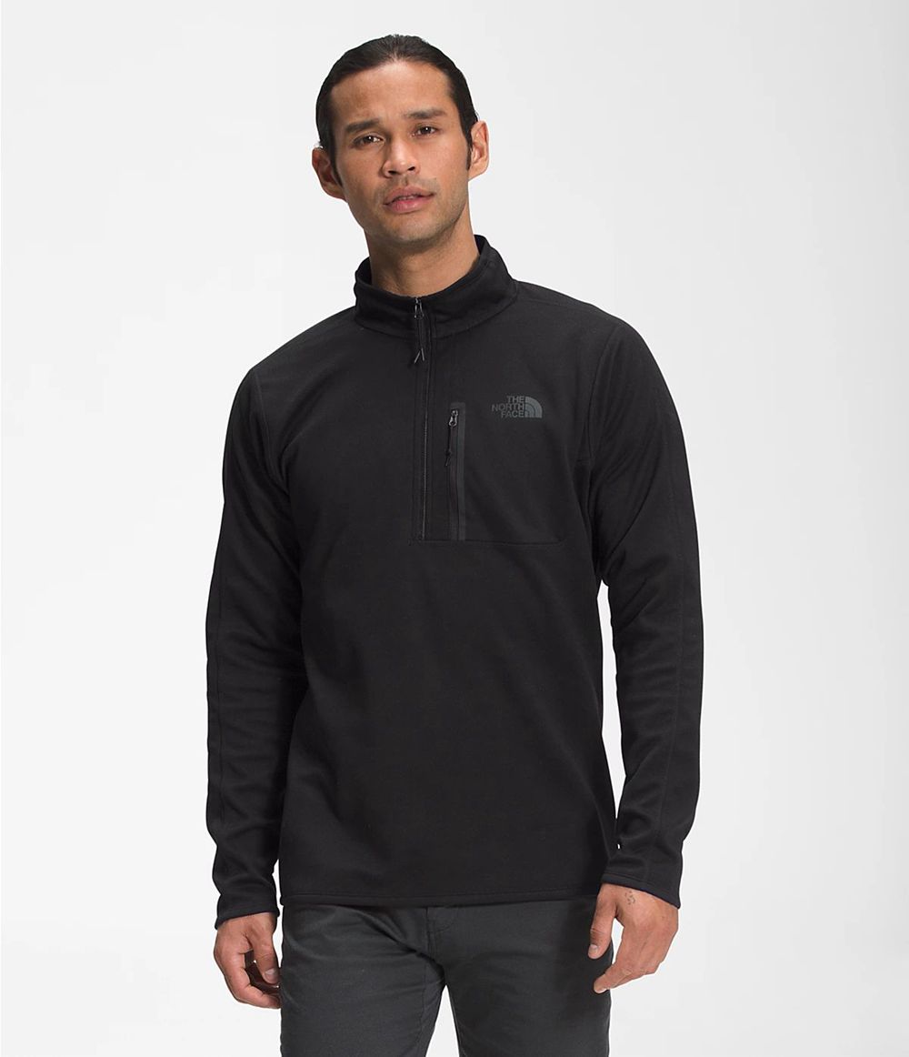 The North Face Canyonlands ½ Zip Sweatshirt Herren - Schwarz CH-917PNWA